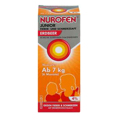 Nurofen Junior Fieber- und Schmerzsaft Erdbeer 40mg/ml bei apo-discounter.de bestellen