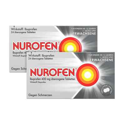 2x Nurofen Ibuprofen 400mg 24 stk + Sagrotan 2in1 Desinfektions- bei apo-discounter.de bestellen