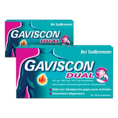 GAVISCON Dual 250 mg, 106,5 mg, 187,5 mg Kautabletten bei apo-discounter.de bestellen