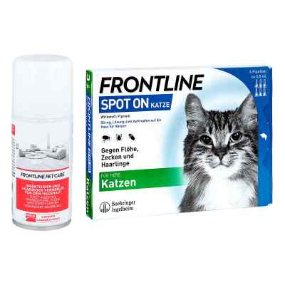 Anti-Floh Set für Katzen Frontline Spot on K veterinär Lösung bei apo-discounter.de bestellen