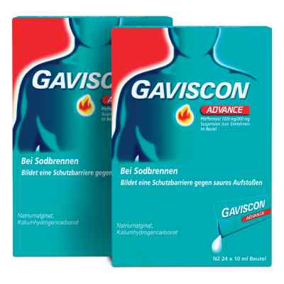 Gaviscon Advance Pfefferminz 1000mg/200mg Dosierbeutel bei apo-discounter.de bestellen
