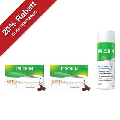 2x Priorin Kapseln 120er und Shampoo 200ml
