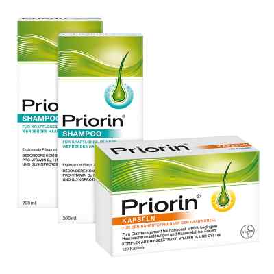 2x Priorin Shampoo und Kapseln 120er bei apo-discounter.de bestellen