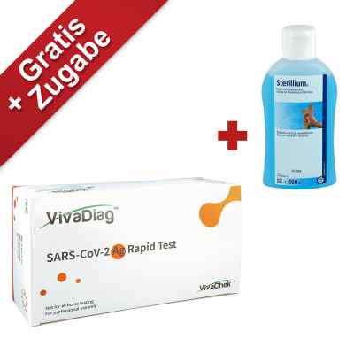 Covid-19 Antigen Nasentest 25 stk + Sterillium Lösung 100 ml bei apo-discounter.de bestellen