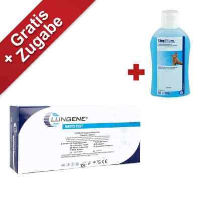 Clungene Covid-19 Antigen Schnelltest 20 stk + Sterillium Lösung bei apo-discounter.de bestellen