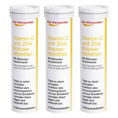 Vitamin C und Zink Brausetabletten von apo-discounter bei apo-discounter.de bestellen