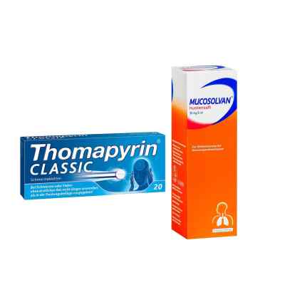 Aktionspaket - Mucosolvan Hustensaft und Thomapyrin CLASSIC bei apo-discounter.de bestellen
