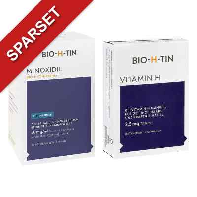 BIO-H-TIN Minoxidil 50mg/ml Männer + Vitamin H 2,5 mg Tabletten 1 Pck von Dr. Pfleger Arzneimittel GmbH PZN 08104513