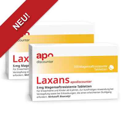 Laxans Bisacodyl 5 mg Tabletten von apodiscounter 