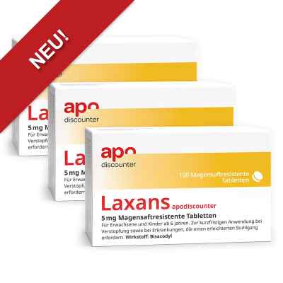 Laxans Bisacodyl 5 mg Tabletten von apodiscounter 