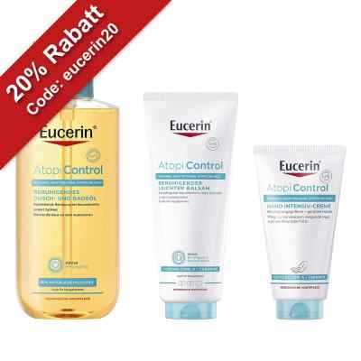 Eucerin® Dusch-und Badeöl + Leichter Balsam + Hand Creme
