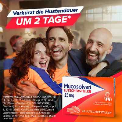 Mucosolvan Lutschpastillen 15mg mit Sofortwirkung bei Husten bei apo-discounter.de bestellen