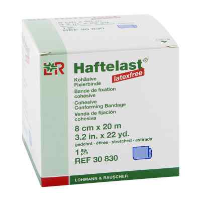 Haftelast Fixierbinde kohäs.latexfrei 8 cmx20 m blau bei apo-discounter.de bestellen