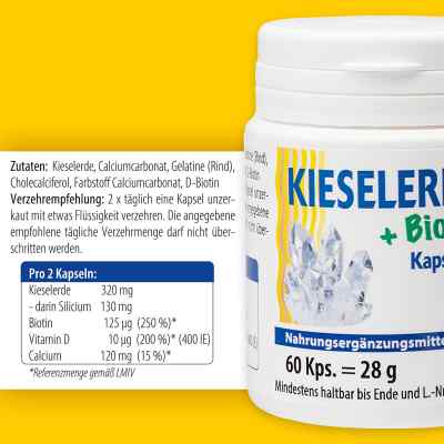 Kieselerde + Biotin Kapseln bei apo-discounter.de bestellen