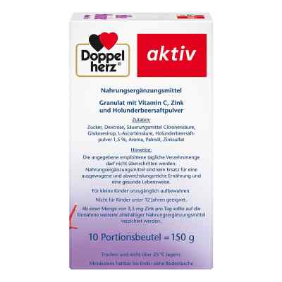 Doppelherz Heisser Holunder mit Vitamin C +Zink Granulat bei apo-discounter.de bestellen