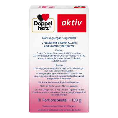 Doppelherz Heisse Cranberry mit Vitamin C +Zink Granulat bei apo-discounter.de bestellen