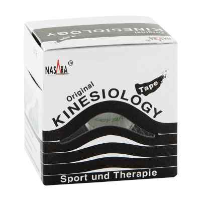 Nasara Kinesio Tape 5 cmx5 m schwarz inkl.Spenderbox bei apo-discounter.de bestellen