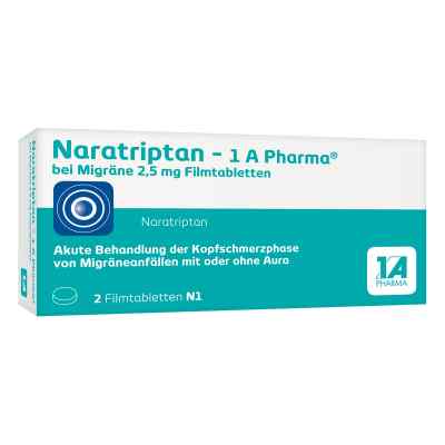 Naratriptan-1A Pharma bei Migräne 2,5mg bei apo-discounter.de bestellen
