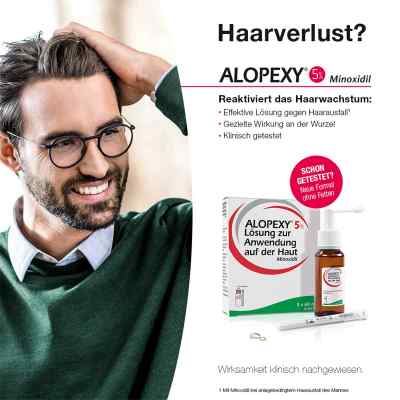 Alopexy 5% Lösung zur Anwendung auf der Haut bei apo-discounter.de bestellen
