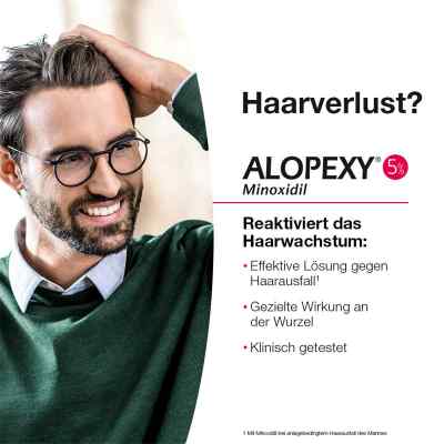 Alopexy 5% Lösung zur Anwendung auf der Haut bei apo-discounter.de bestellen
