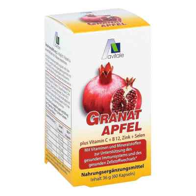 Granatapfel 500 mg plus Vitamine c + B12 + Zink + Selen bei apo-discounter.de bestellen