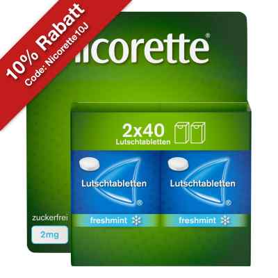 Nicorette freshmint 2 mg Lutschtabletten gepresst bei apo-discounter.de bestellen