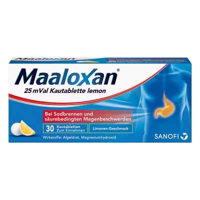 Maaloxan 25 mVal Kautabletten lemon bei Sodbrennen bei apo-discounter.de bestellen