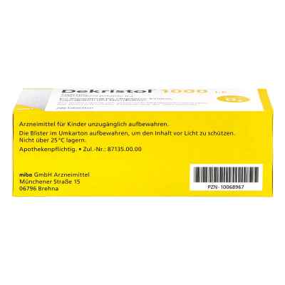 Dekristol 1.000 I.e. Tabletten bei apo-discounter.de bestellen