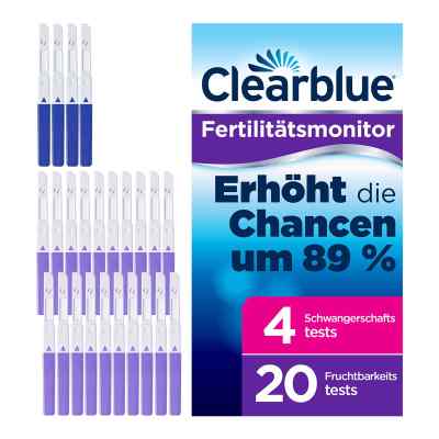 Clearblue Fertilitätsmonitor Teststäbchen 20+4 bei apo-discounter.de bestellen