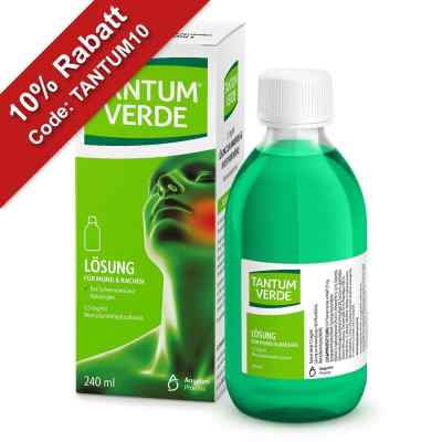 Tantum Verde 1,5 mg/ml Lösung 240 ml von Angelini Pharma Deutschland GmbH PZN 10253073