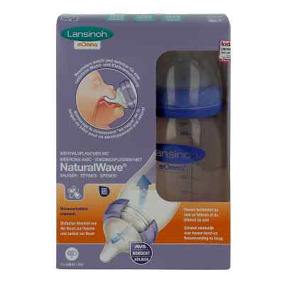 Lansinoh Weithalsflaschen 2x240 ml Sauger M bei apo-discounter.de bestellen