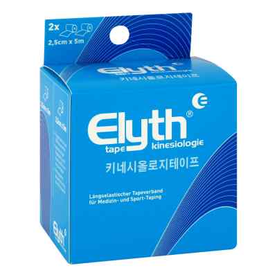 Kinesiologie Tape Elyth 2,5 cmx5 m blau bei apo-discounter.de bestellen