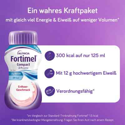 Fortimel Compact 2.4 Erdbeergeschmack bei apo-discounter.de bestellen