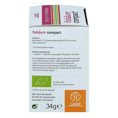 Folsäure Compact Bio Tabletten bei apo-discounter.de bestellen