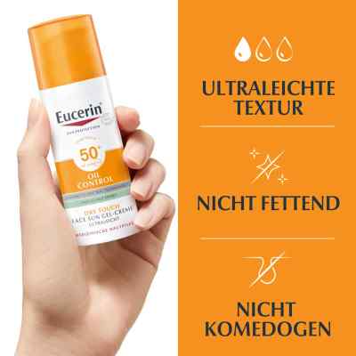 Eucerin Sun Gel-creme Oil Contr.anti-gl.eff.lsf50+ bei apo-discounter.de bestellen