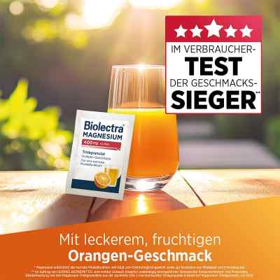 Biolectra Magnesium 400 mg ultra Trinkgran.orange bei apo-discounter.de bestellen