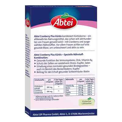 Abtei Kürbis Plus Cranberry Kapseln bei apo-discounter.de bestellen