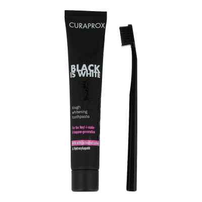 Curaprox Black is White Kohlezahnpasta und Bürste bei apo-discounter.de bestellen