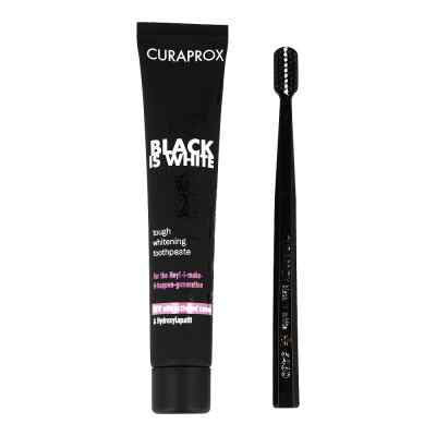 Curaprox Black is White Kohlezahnpasta und Bürste bei apo-discounter.de bestellen
