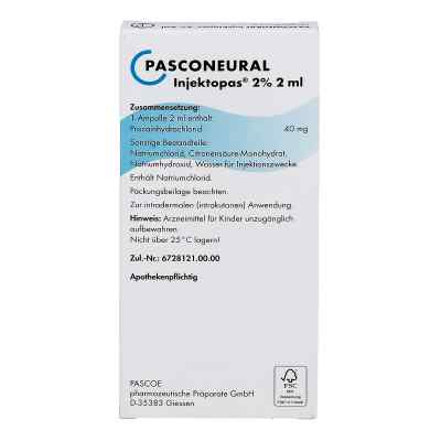 Pasconeural Injektopas 2% Ampullen 2 ml bei apo-discounter.de bestellen