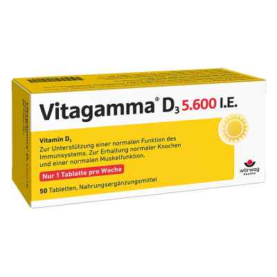 Vitagamma D3 5.600 I.e. Vitamin D3 Nem Tabletten bei apo-discounter.de bestellen