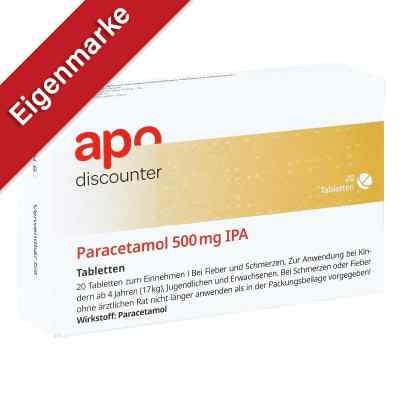 Paracetamol 500mg von apo-discounter bei Fieber und Schmerzen 20 stk von Apotheke im Paunsdorf Center PZN 11380106