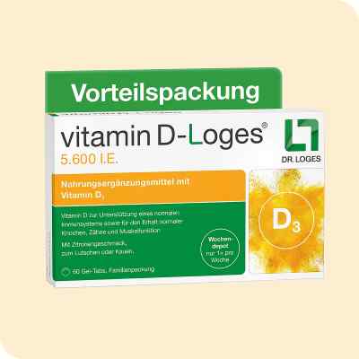 Vitamin D-Loges 5.600 I.e. Kautablette (n) Familienpackung bei apo-discounter.de bestellen