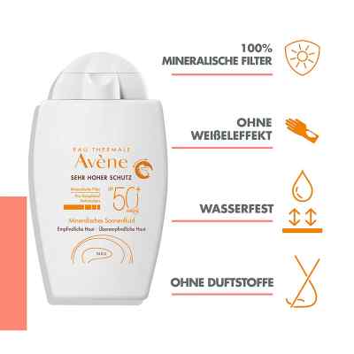 Avene Mineralisches Sonnenfluid Spf 50+ ungetönt bei apo-discounter.de bestellen