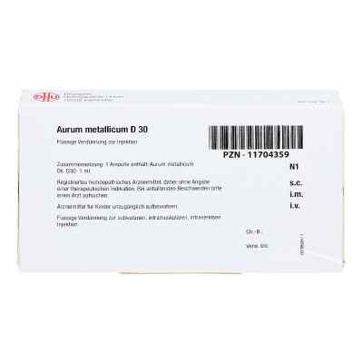 Aurum Metallicum D 30 Ampullen bei apo-discounter.de bestellen