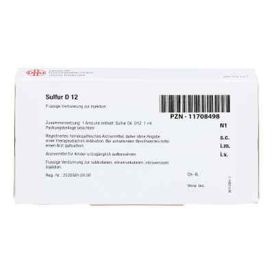 Sulfur D 12 Ampullen bei apo-discounter.de bestellen