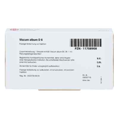 Viscum Album D 6 Ampullen bei apo-discounter.de bestellen
