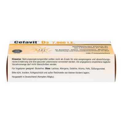 Cefavit D3 7.000 I.e. Filmtabletten bei apo-discounter.de bestellen