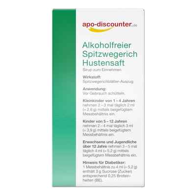 Alkoholfreier Spitzwegerich Hustensaft von apo-discounter bei apo-discounter.de bestellen