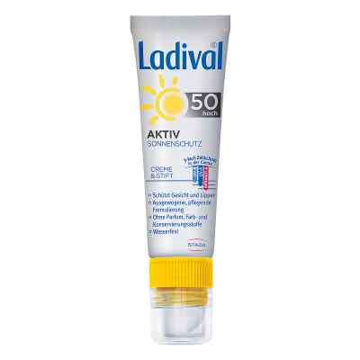 Ladival Aktiv Sonnenschutz für Gesicht und Lipp.LSF 50 bei apo-discounter.de bestellen